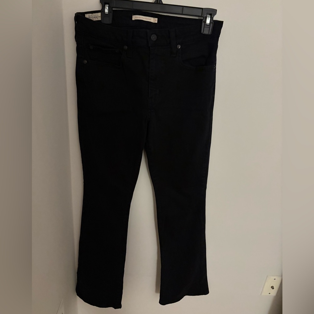 Levi’s Black High Rise Bootcut Denim Jeans Size 31